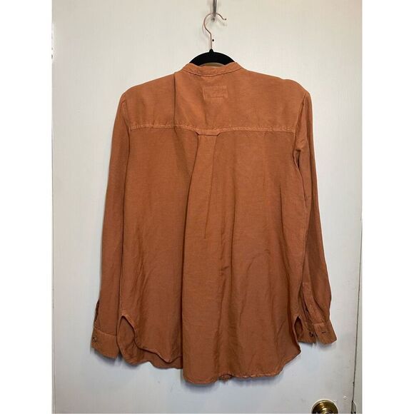 Anthropology Pilcro Ruffled Placket Shirt size M - Picture 8 of 14